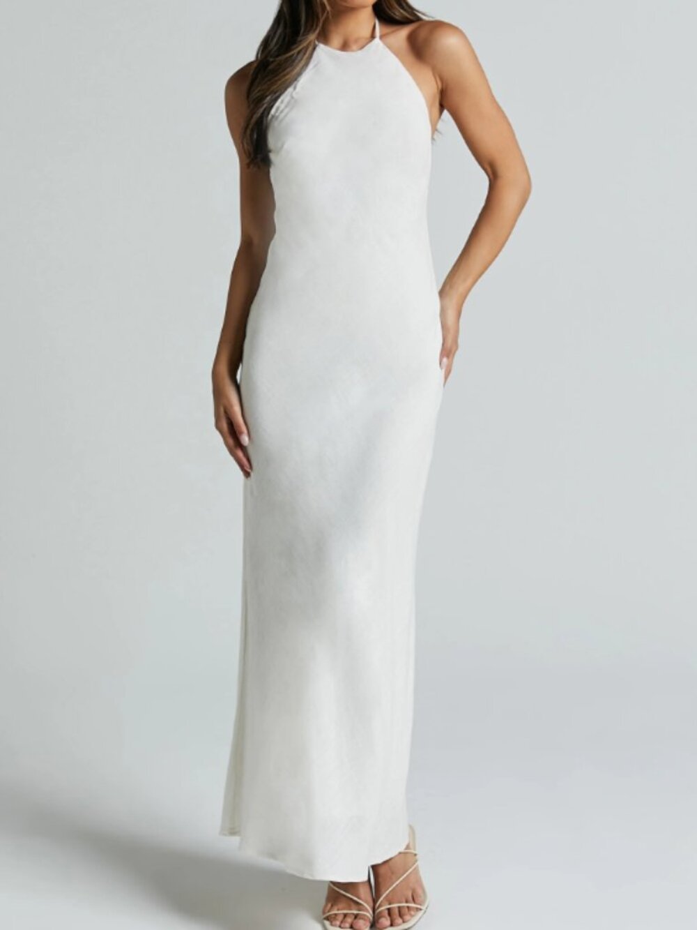 Showpo, Cyrena Maxi Dress, Color Off White, Size 4